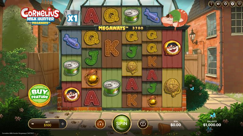 Cornelius Milk Hunter Megaways slot game artwork