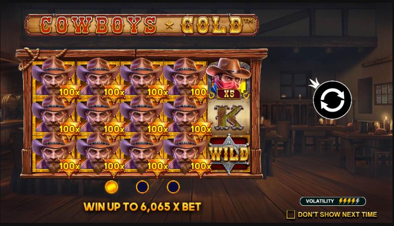 Cowboys Gold slot game artwork