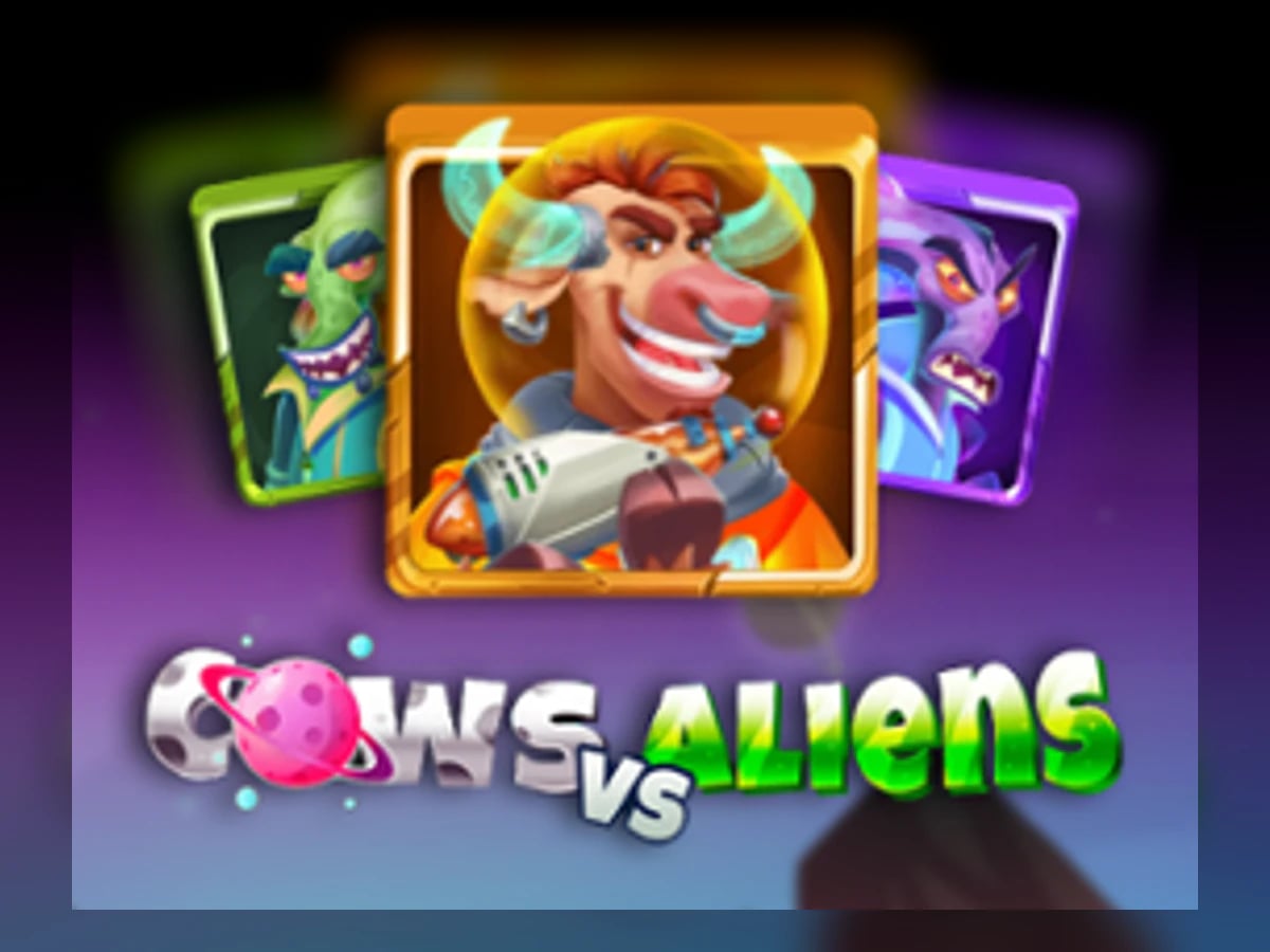 Cows vs Aliens slot game artwork