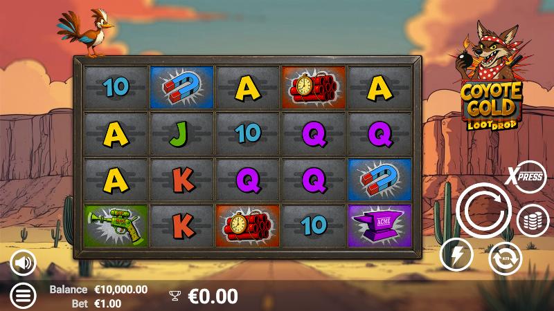 Coyote Gold slot game artwork
