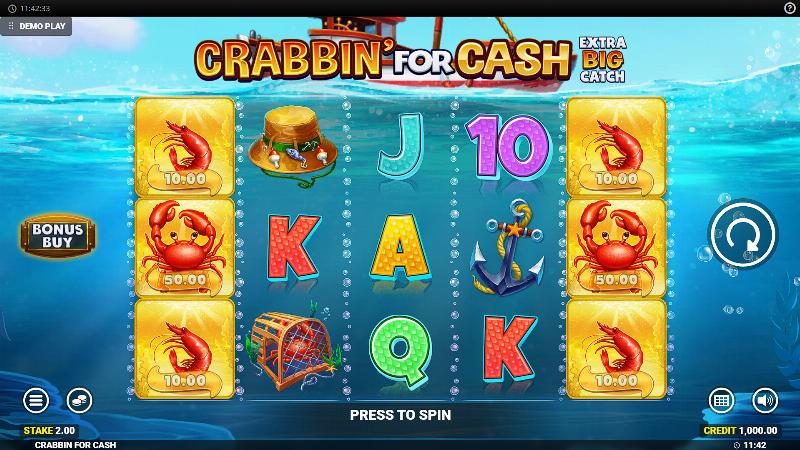 Crabbin For Cash: Extra Big Splash slot game artwork