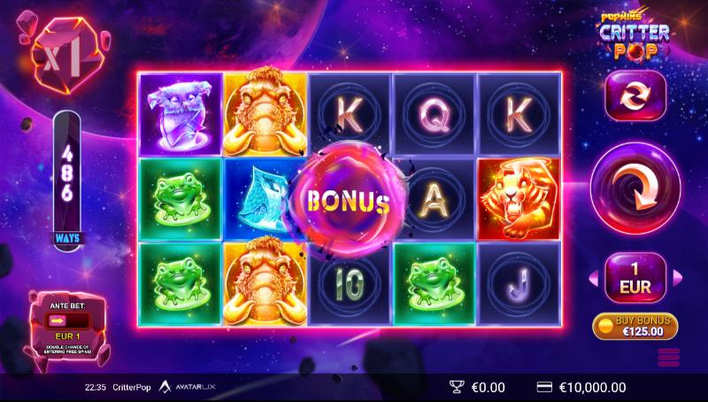 Critter Pop slot game artwork