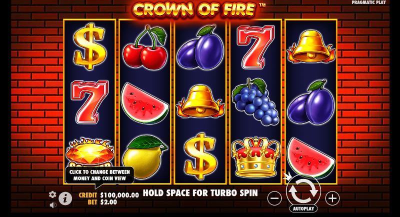 Crown Of Fire slot game artwork