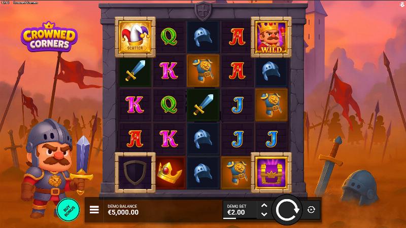 Crowned Corners slot game artwork