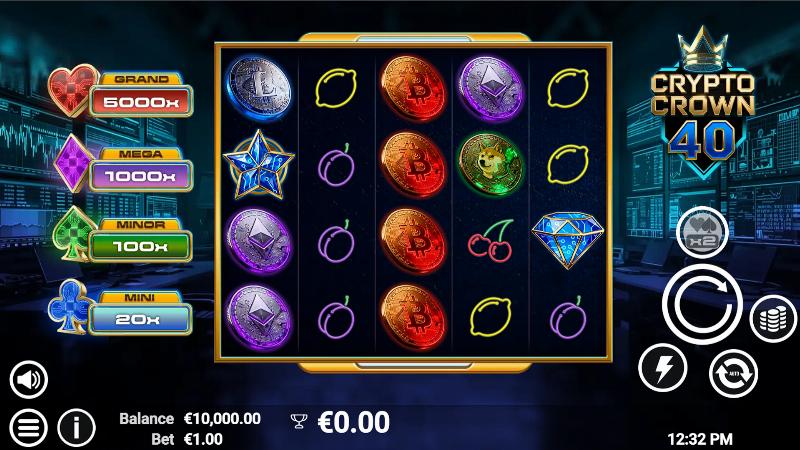 Crypto Crown 40 slot game artwork