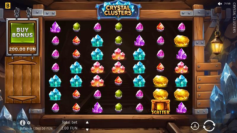 Crystal Clusters slot game artwork