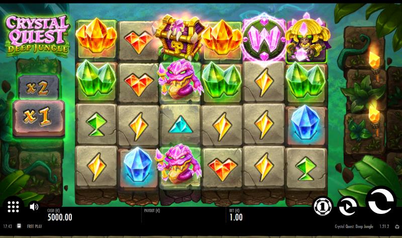Crystal Quest: Deep Jungle slot game artwork