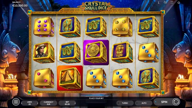 Crystal Skull Dice slot game artwork