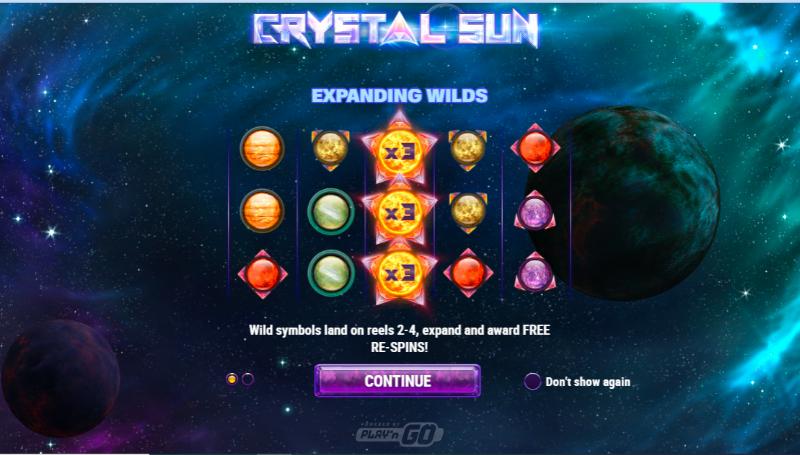 Crystal Sun slot game artwork