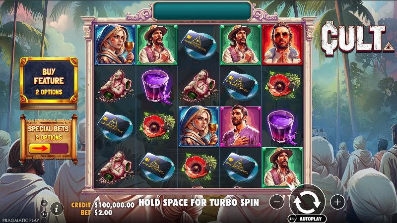 Cult slot game artwork