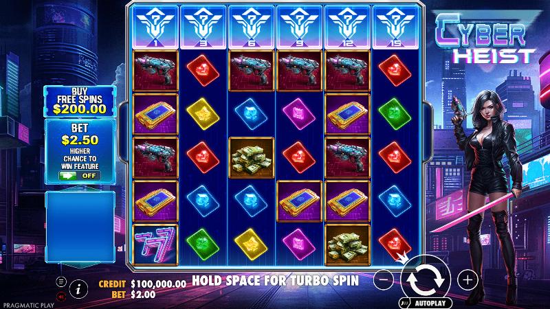 Cyber Heist slot game artwork