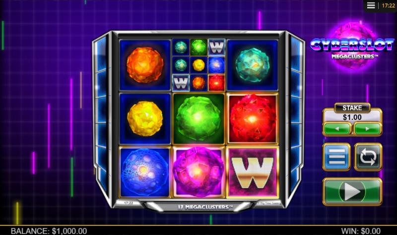 Cyberslot Megaclusters slot game artwork