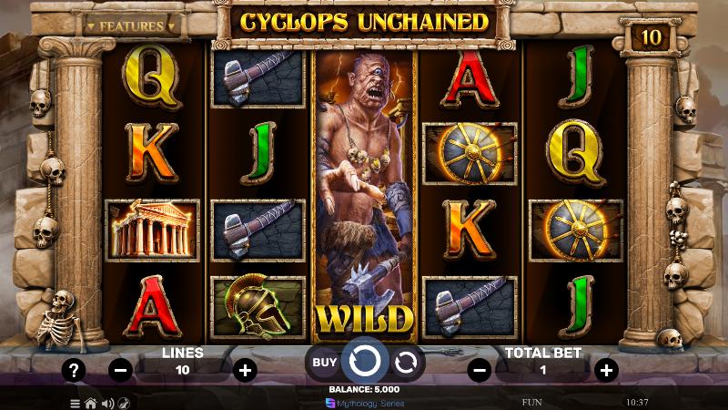 Cyclops Unchained slot game artwork