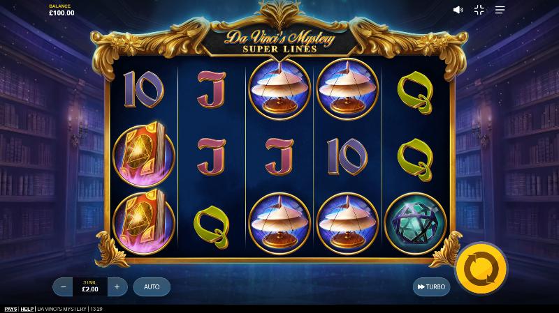 Da Vinci’s Mystery slot game artwork