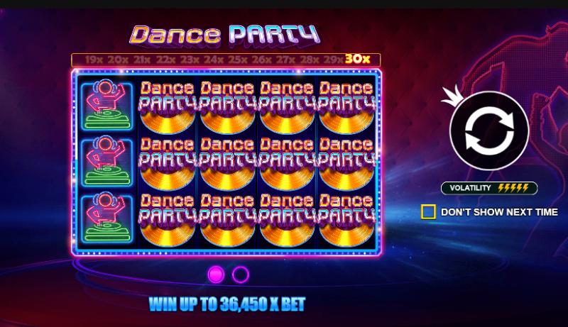Dance Party slot game artwork