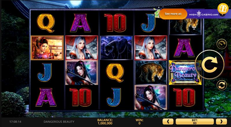 Dangerous Beauty slot game artwork
