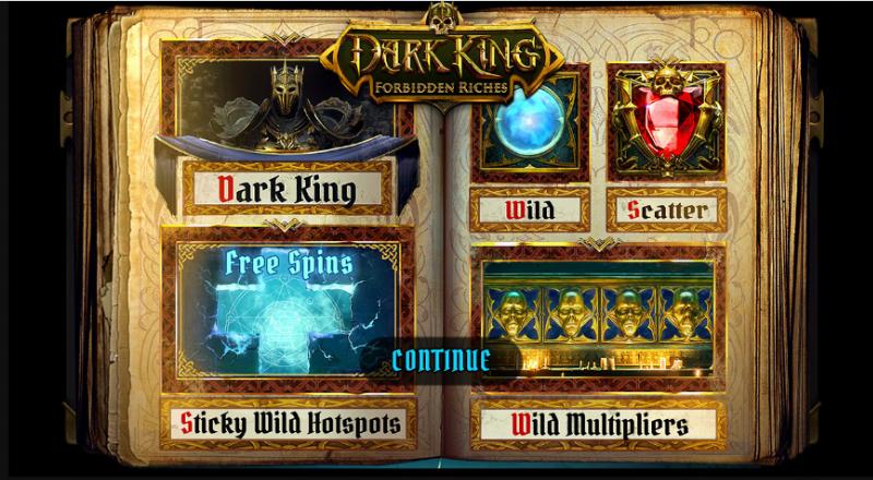 Dark King Forbidden Riches slot game artwork