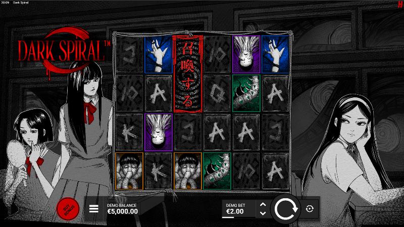 Dark Spiral slot game artwork