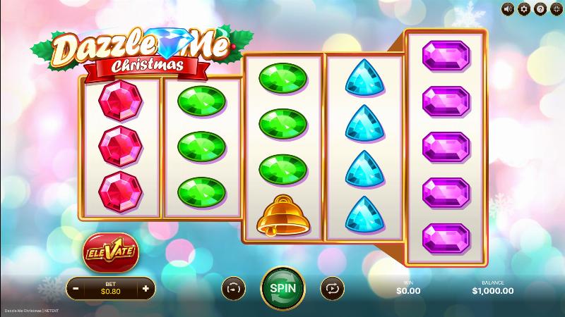 Dazzle Me Christmas slot game artwork