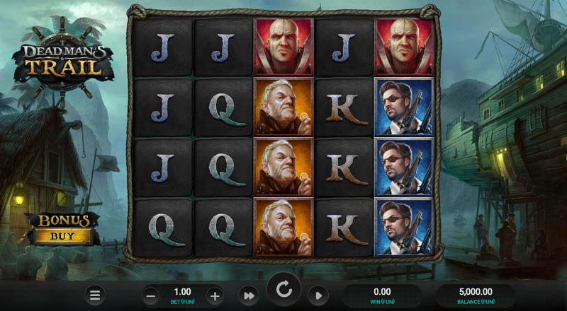 Dead Mans Trail slot game artwork