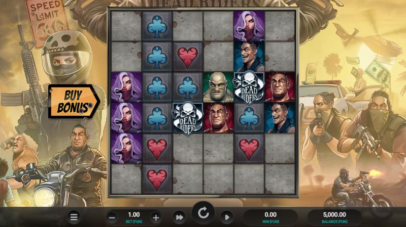 Dead Riders Trail slot game artwork
