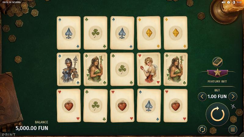Deck Of Scurra slot game artwork
