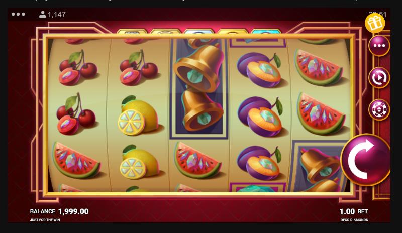 Deco Diamonds slot game artwork