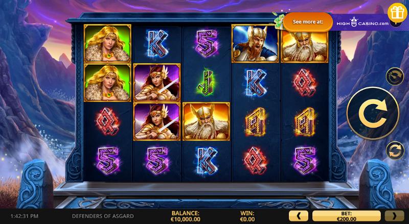 Defenders Of Asgard slot game artwork