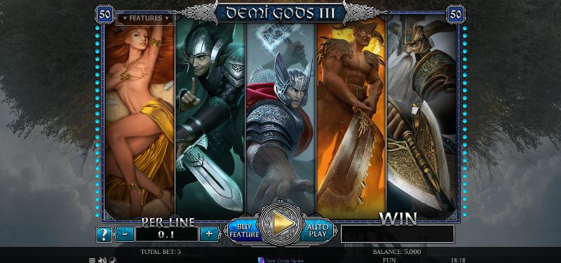 Demi Gods Iii slot game artwork