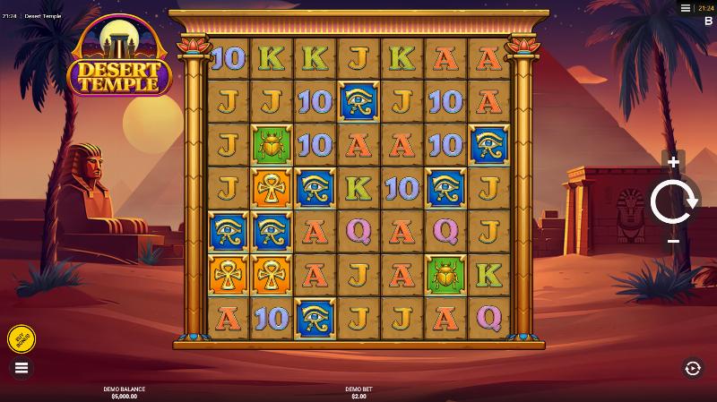 Desert Temple slot game artwork
