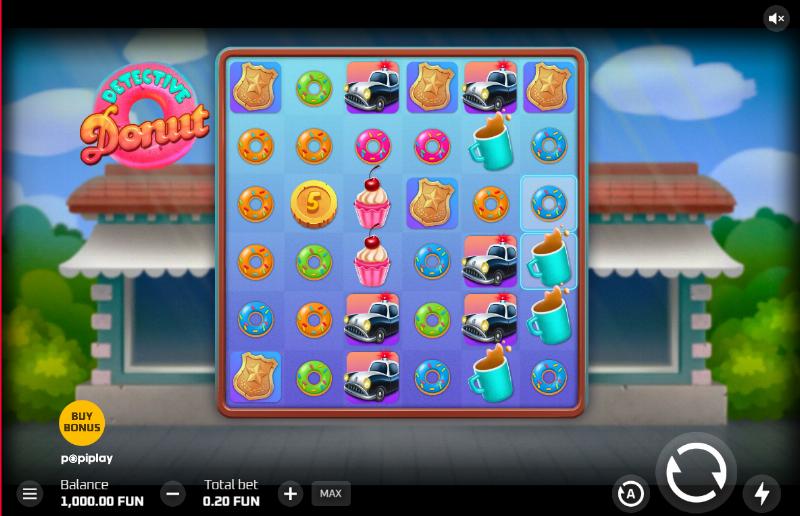 Detective Donut slot game artwork