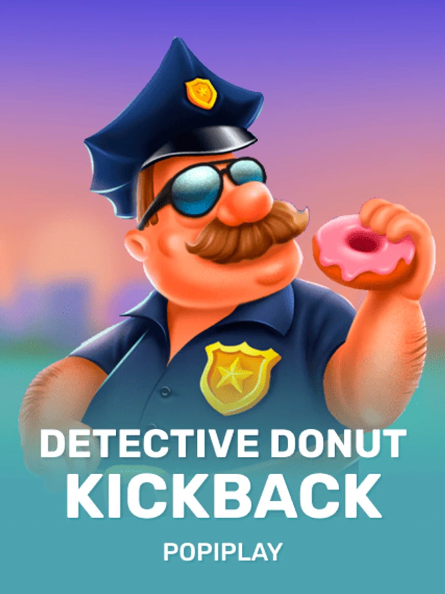 Detective Donut Kickback slot game artwork
