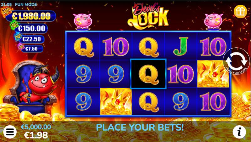 Devils Lock slot game artwork
