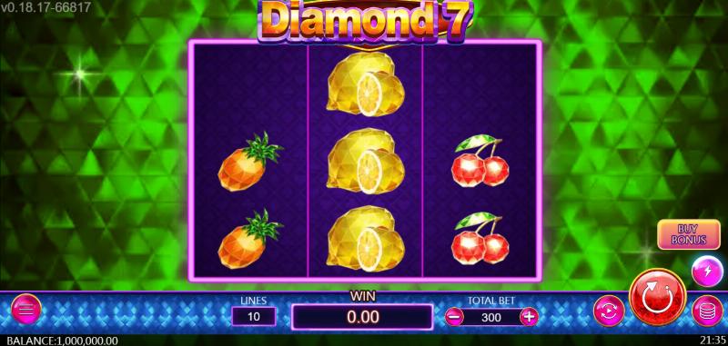 Diamond 7 (Dragoon Soft) slot game artwork