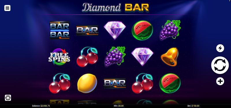 Diamond Bar slot game artwork