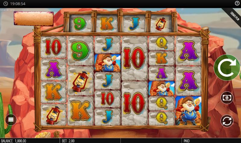 Diamond Mine Megaways slot game artwork