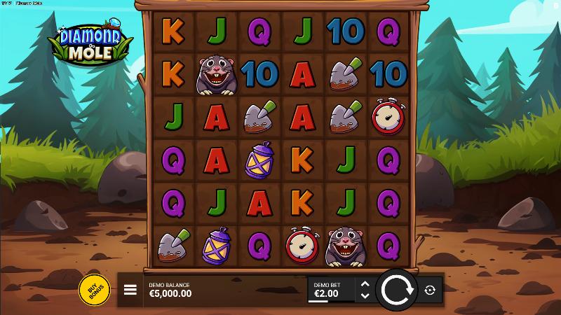 Diamond Mole slot game artwork
