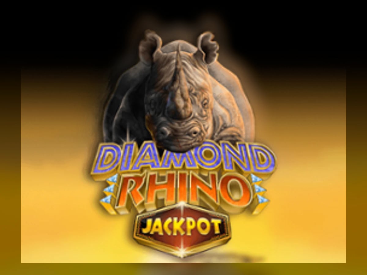 Diamond Rhino Jackpot slot game artwork