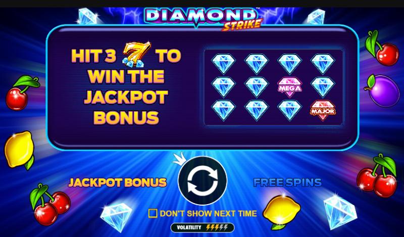 Diamond Strike slot game artwork
