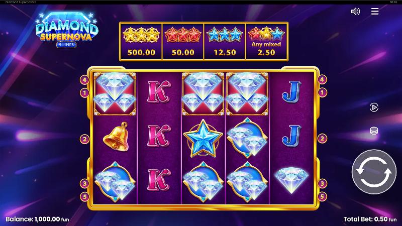 Diamond Supernova slot game artwork