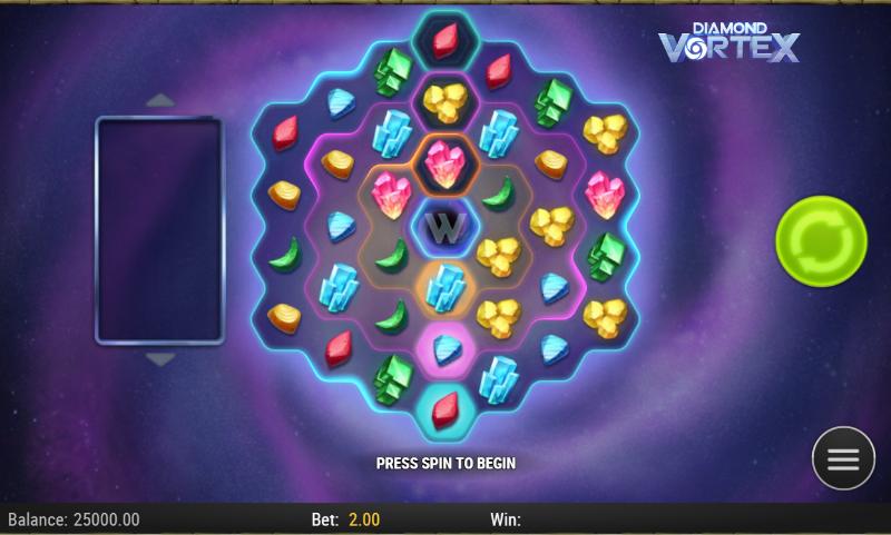 Diamond Vortex slot game artwork