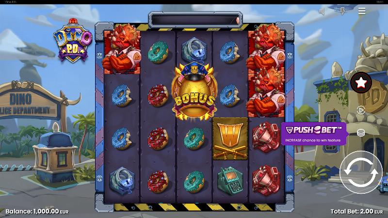 Dino P.d. slot game artwork