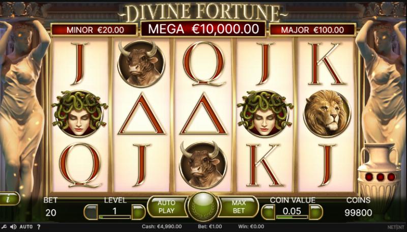 Divine Fortune slot game artwork
