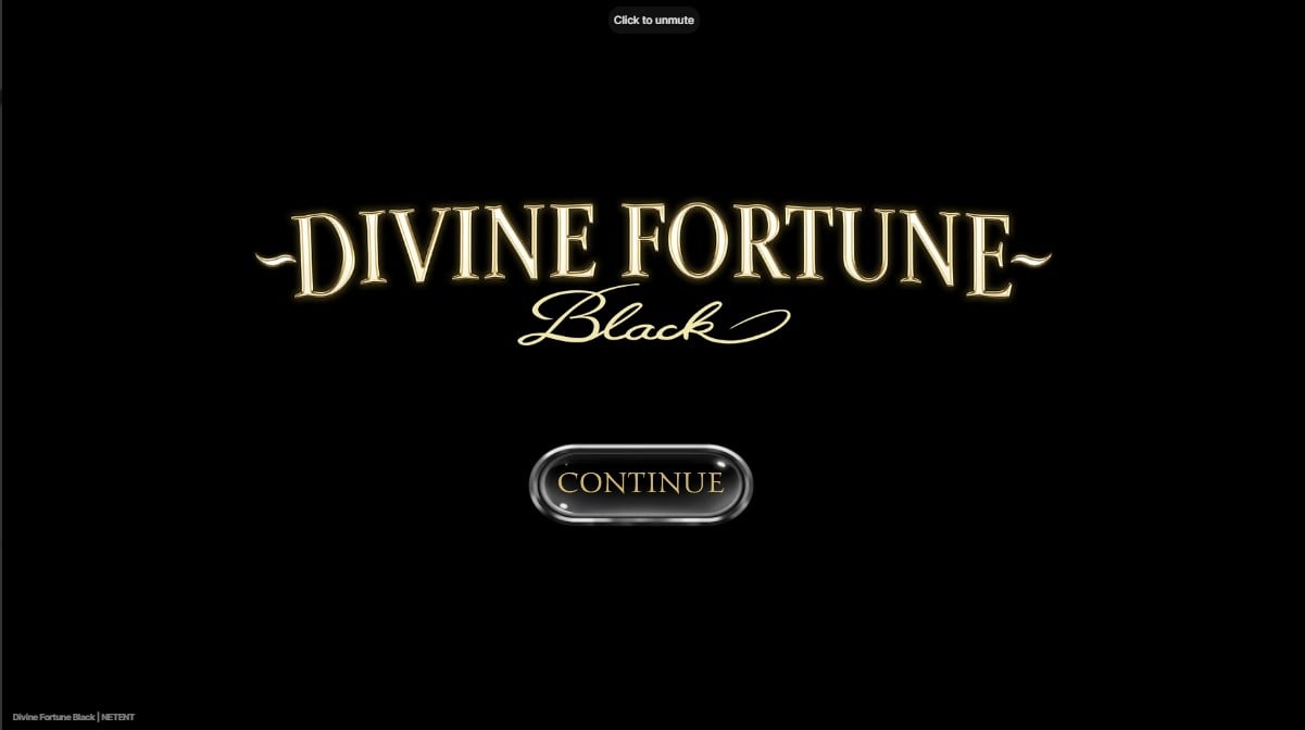 Divine Fortune Black slot game artwork