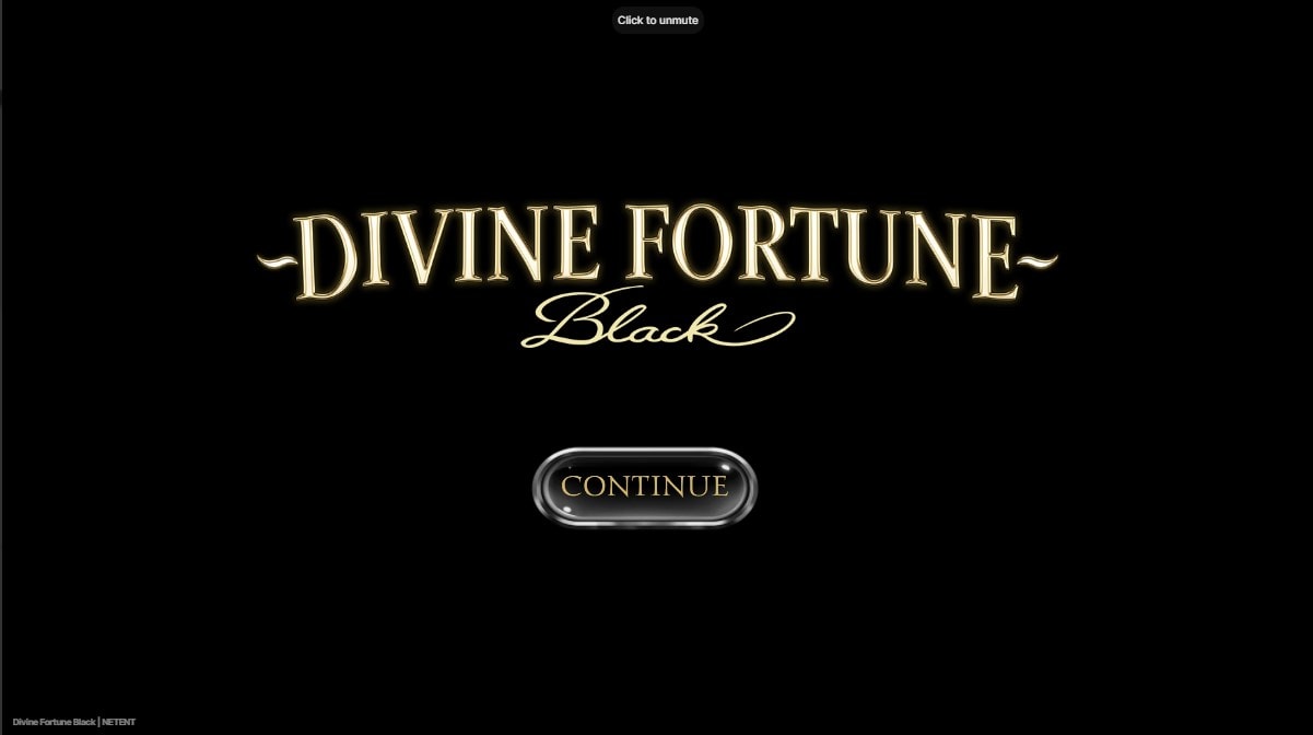 Divine Fortune Black slot game artwork