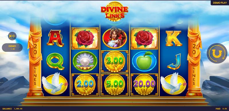 Divine Links slot game artwork