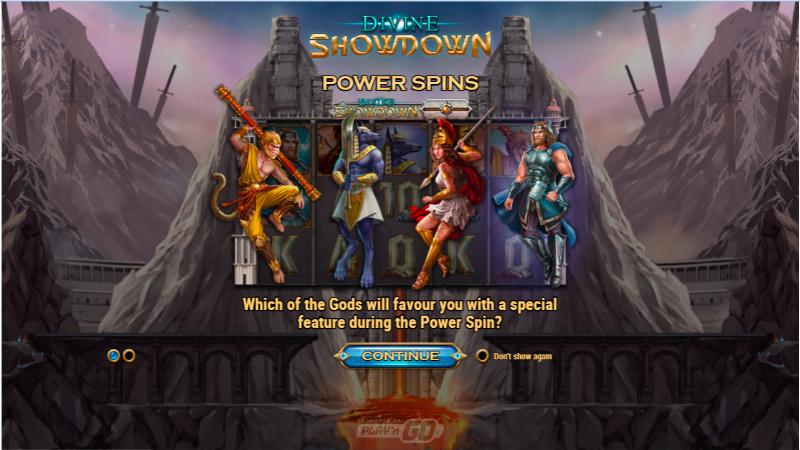 Divine Showdown slot game artwork