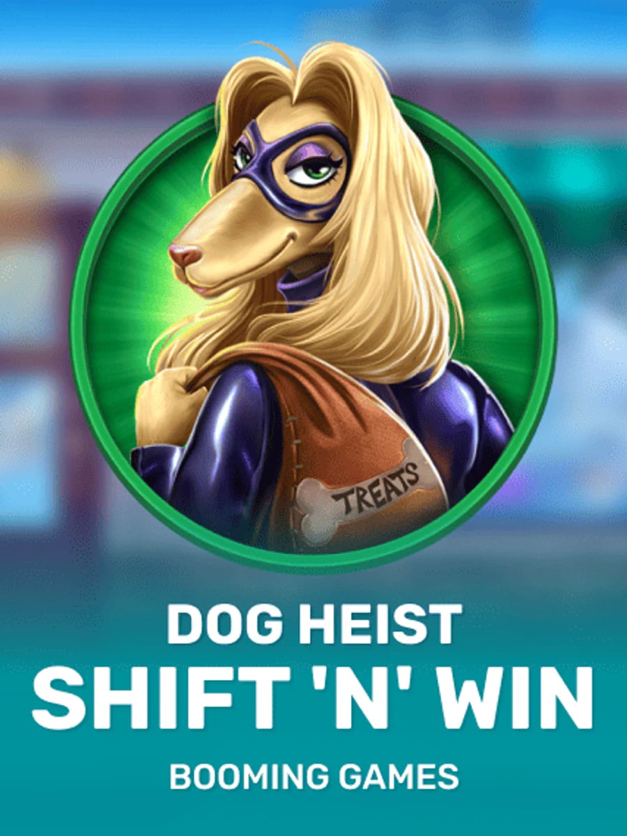 Dog Heist Shift 'N' Win slot game artwork