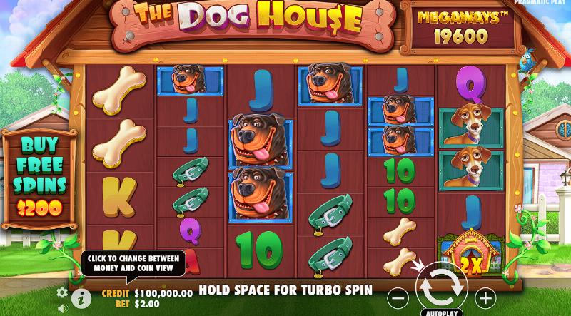 Dog House Megaways slot game artwork