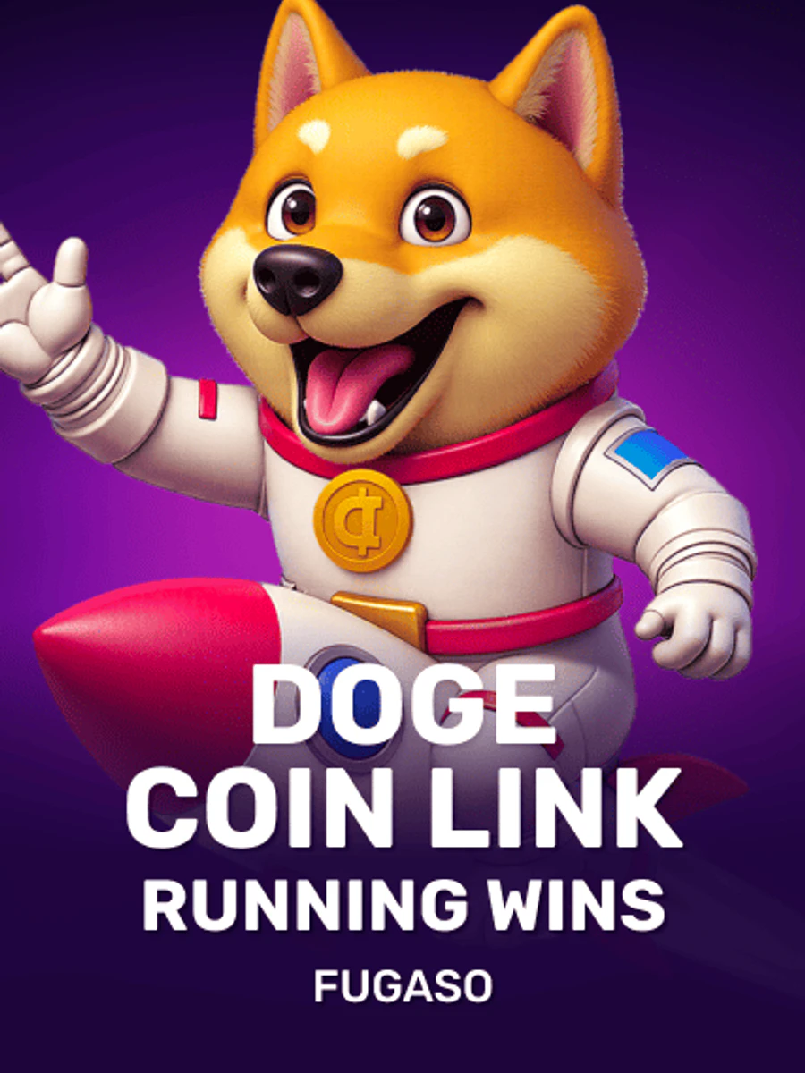 Doge Coin Link: Running Wins slot game artwork